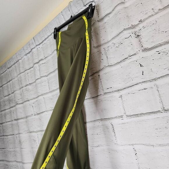 Adidas Primegreen Green Yellow Activewear Pants Womens Small Aeroready Training - Picture 4 of 8